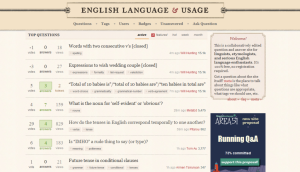 capture d'écran du site StackExchange.com