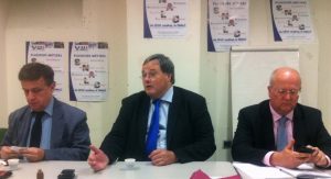 François Portzer au centre president Snalc CSEN