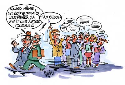 Un gros pavé pour manifester ?