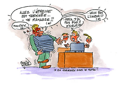 Norvège : pas d’exam sans mon ordi !