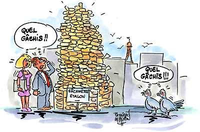 Cantine scolaire : la statue de pain
