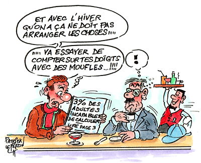 Dur, dur d’être un as du calcul !!