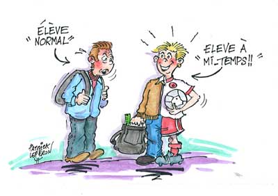 Le mi-temps sportif expérimenté à l’école