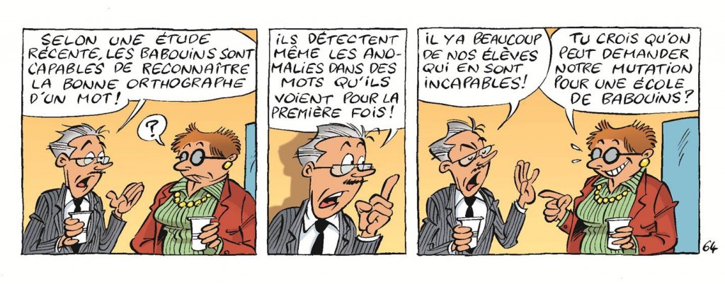 Recherche prof pour classe de singes savants