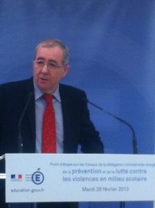 Eric Debarbieux délégation violence scolaire Eric Debarbieux prévention violence scolaire