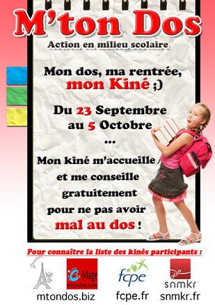 Cartables trop lourds : 160 kinés consultent gratuitement