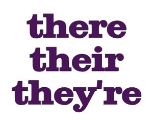 there their they're