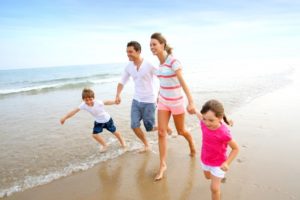 vacances famille enfants plage mer