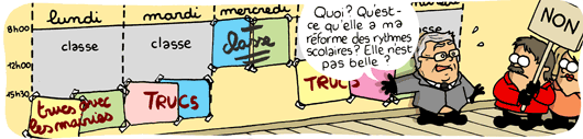 Dessin Martin Vidberg reforme rythmes scolaires Peillon Dessin Martin Vidberg reforme rythmes scolaires Peillon