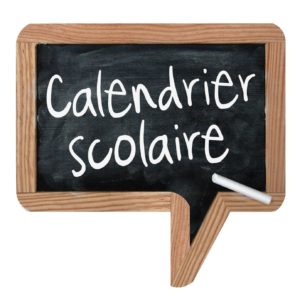 Ardoise "Calendrier scolaire"