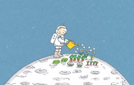 Dessin Jack Koch legumes dans l'espace