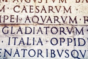 Latin inscription in Rome