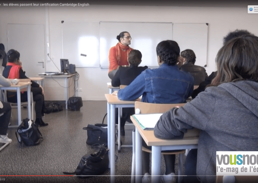 Education prioritaire : les élèves passent leur certification Cambridge English