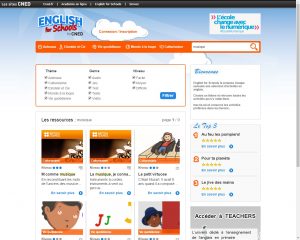 Capture écran English for Schools