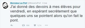 twitter Msieur le Prof