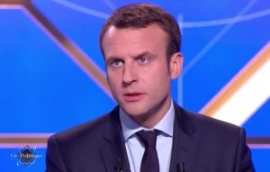 Emmanuel Macron sur le plateau de TF1 © @TF1LeJT