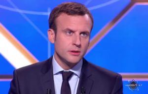 Emmanuel Macron sur le plateau de TF1 © @TF1LeJT