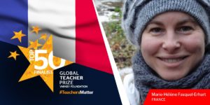 Marie-Hélène Fasquel-Erhart, finaliste du Golbal Teacher Prize © Global Teacher Prize Varkey Foundation