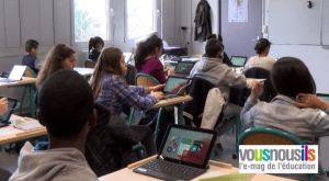 Tablettes hybrides et pédagogie inversée dans une classe de 6ème Dyslexie (reportage vidéo) / Strasbourg