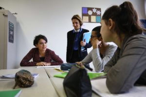 Najat Vallaud-Belkacem au collège Georges Rouault - © @najatvb