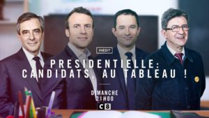 Présidentielle : candidats au tableau c'est dimanche soir sur C8. © @C8TV