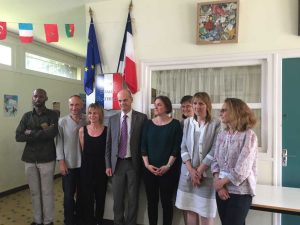 Jean-Michel Blanquer lors de son déplacement à Creil (Oise) (photo : @jmblanquer)