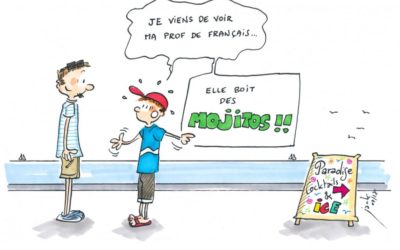 Ma prof boit un Mojito !