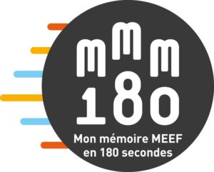 Mon Mémoire MEEF en 180's 2017