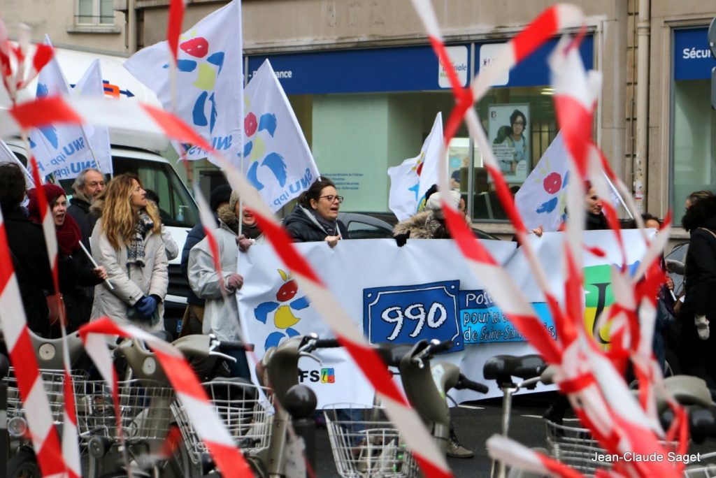 Manifestation du 14 décembre, enseignants 93/ Crédit : Jean-Claude Saget