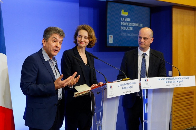 Filière Pro, voie en travaux