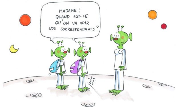 Mon correspondant, il vient du cosmos !