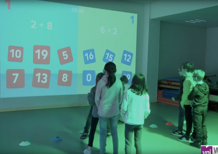 Lü : cours de sport interactif pour faire des maths à l’école