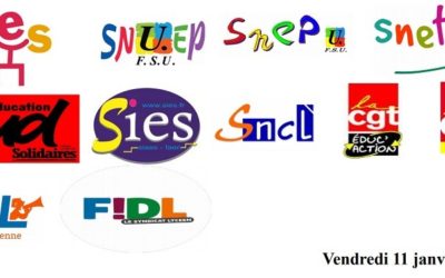 Second degré : un appel à la grève lancé pour le 24 janvier prochain