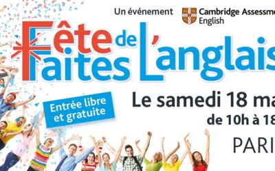 Fête de l&rsquo;anglais : 1ère édition le 18 mai à Paris !