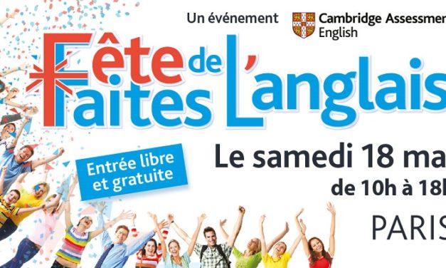 Fête de l’anglais : 1ère édition le 18 mai à Paris !