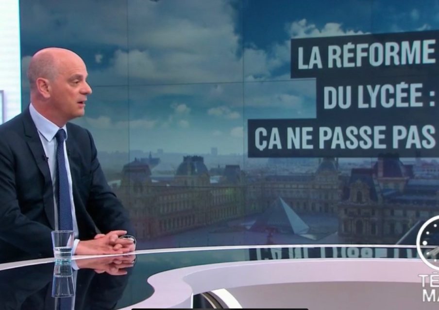 Réforme du lycée : Jean-Michel Blanquer répond à la colère des enseignants