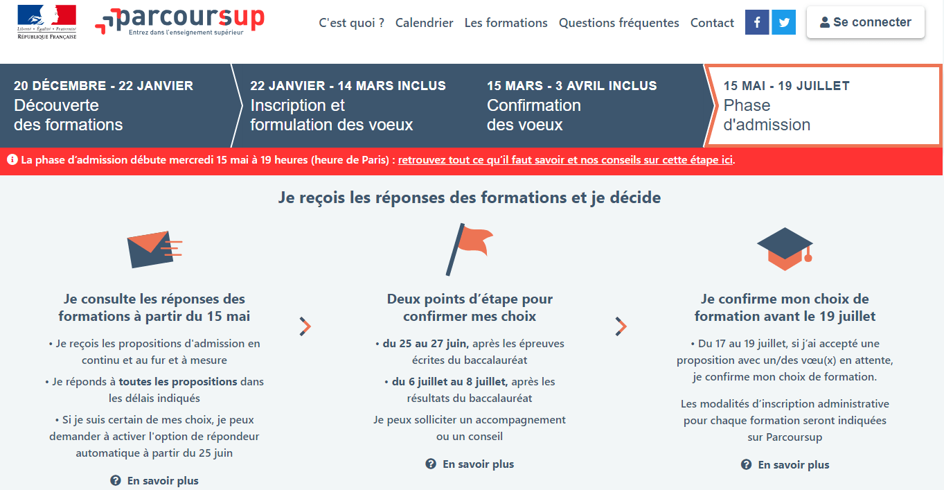 Parcoursup : les premiers résultats dévoilés