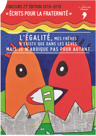 La remise des prix du concours « Ecrits pour la fraternité » aura lieu le 22 juin prochain