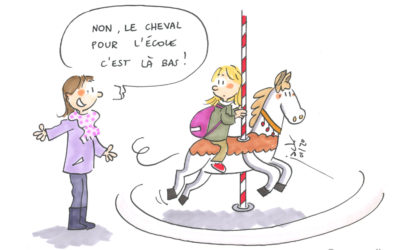 Un cheval pour aller à l’école