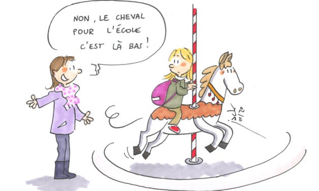 Un cheval pour aller à l’école