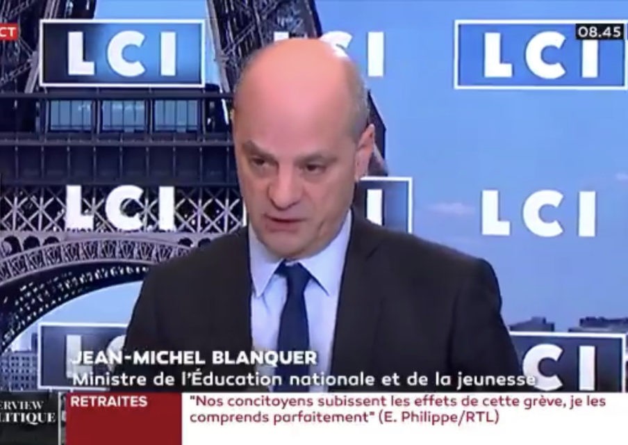 Tous les personnels de l’Education nationale seront concernés par l’augmentation de salaire, selon Jean-Michel Blanquer