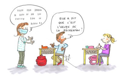 Avec la prof masquée, c’est toujours la récré !