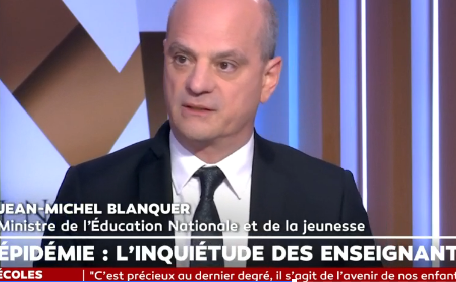 Covid-19 : « la France est l’un des pays qui a connu le plus de jours d’école en 2020 », se félicite Blanquer