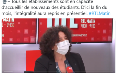 F. Vidal : d&rsquo;ici la fin du mois, « tout le monde aura repris » dans les universités