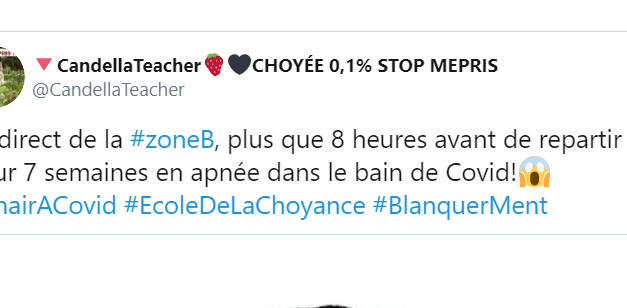 Covid-19 : la crainte des enseignants de la #ZoneB