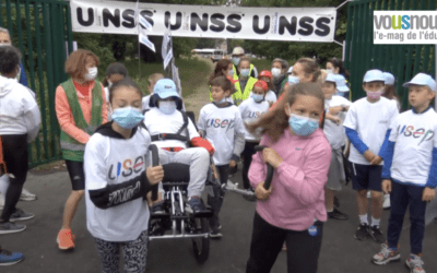 JOP 2021 : des élèves se relaient sur 23 km aux côtés de leur camarade en situation de handicap