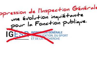 Bientôt la fin de l&rsquo;Inspection générale ?