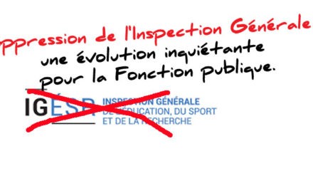 Bientôt la fin de l’Inspection générale ?