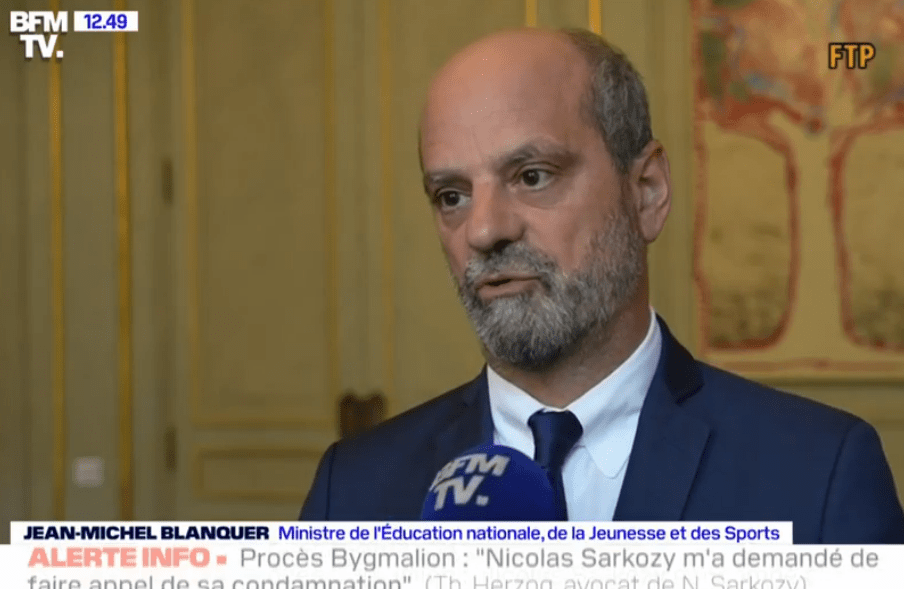 Blanquer : « Si vous devenez professeur, vous transmettez les valeurs de la République »