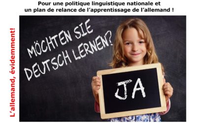 Des cartes postales envoyées à E.Macron pour défendre l’allemand